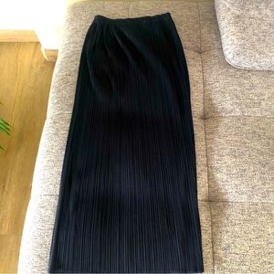 Black long skirt by Issey Miyake